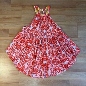 Boho Flowy Tunic‎ Top Mimi All Over Print Free People Paisley Size S Open Back